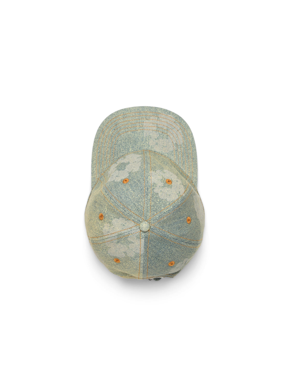 Mono Cotton Wreath Raw Denim Cap Dirty Wash