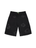 Mono Wreath Cargo Short Black