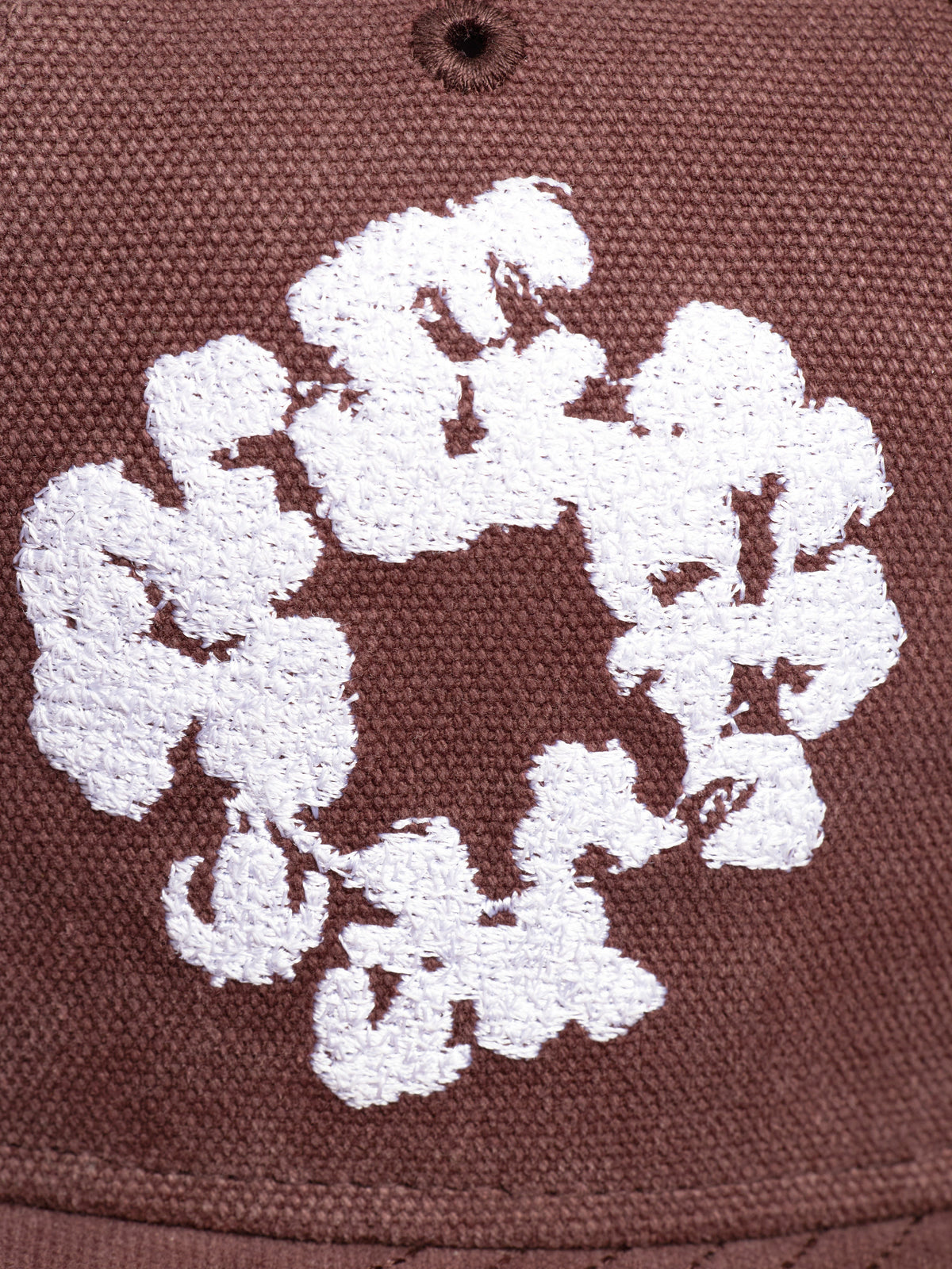 Cotton Wreath New Era 59FIFTY Canvas Fitted Cap Washed Brown