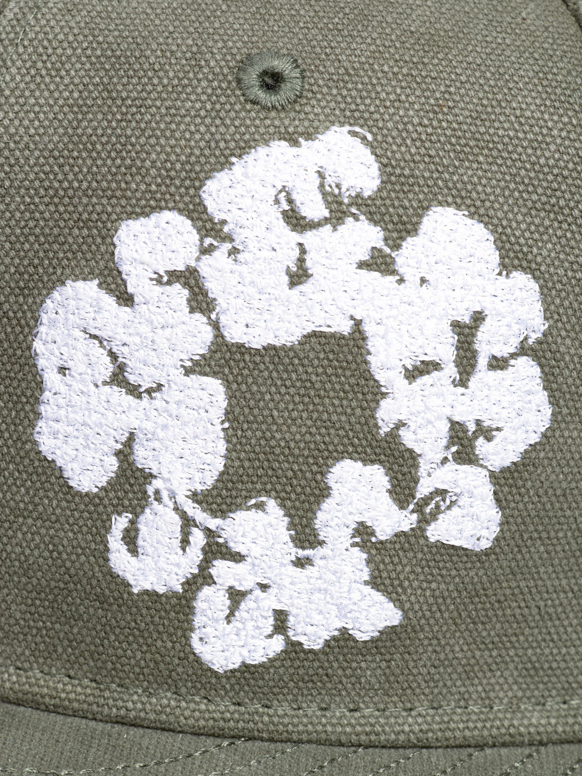 Cotton Wreath New Era 59FIFTY Canvas Fitted Cap Washed Olive