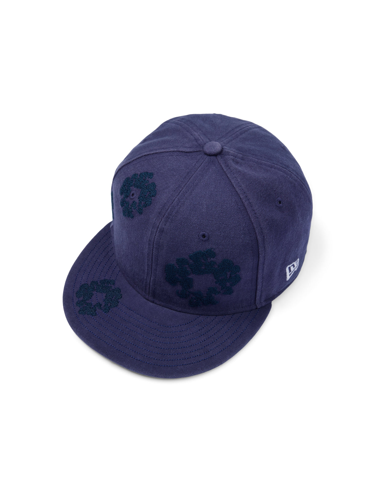 Mono Wreath New Era 59FIFTY Fitted Cap Washed Indigo