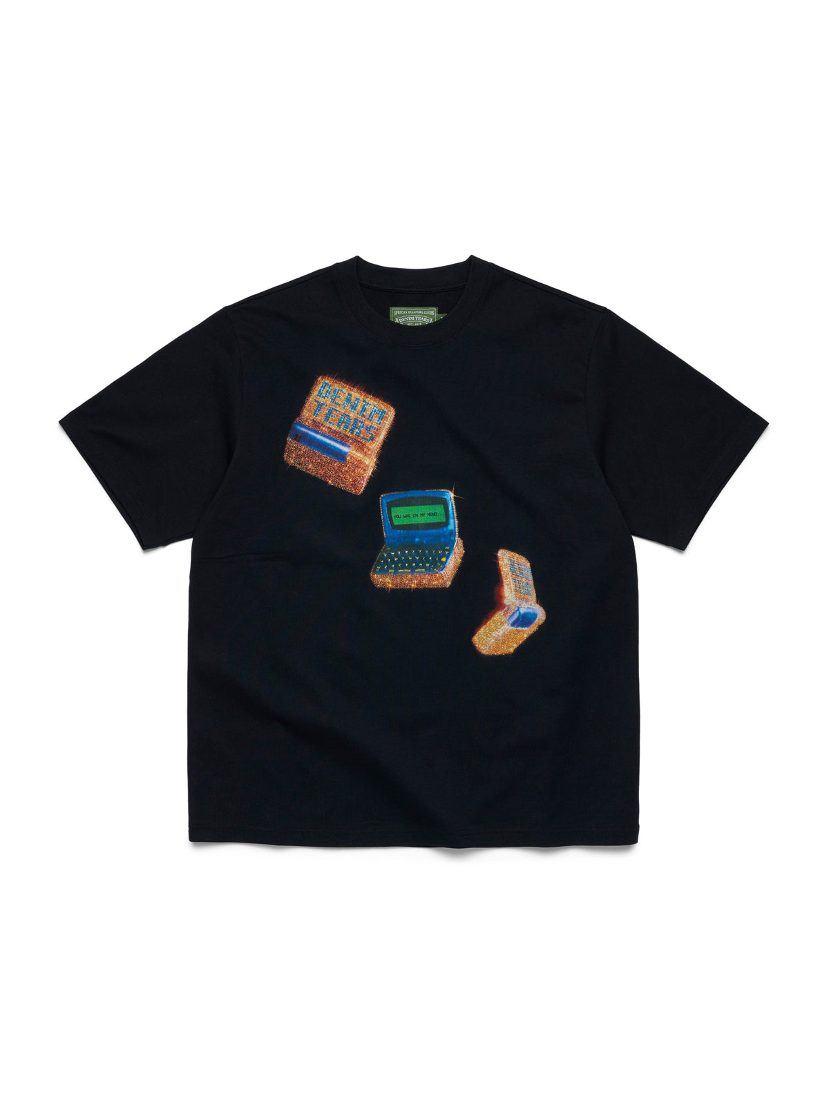 Two-Way Pager Tee Black
