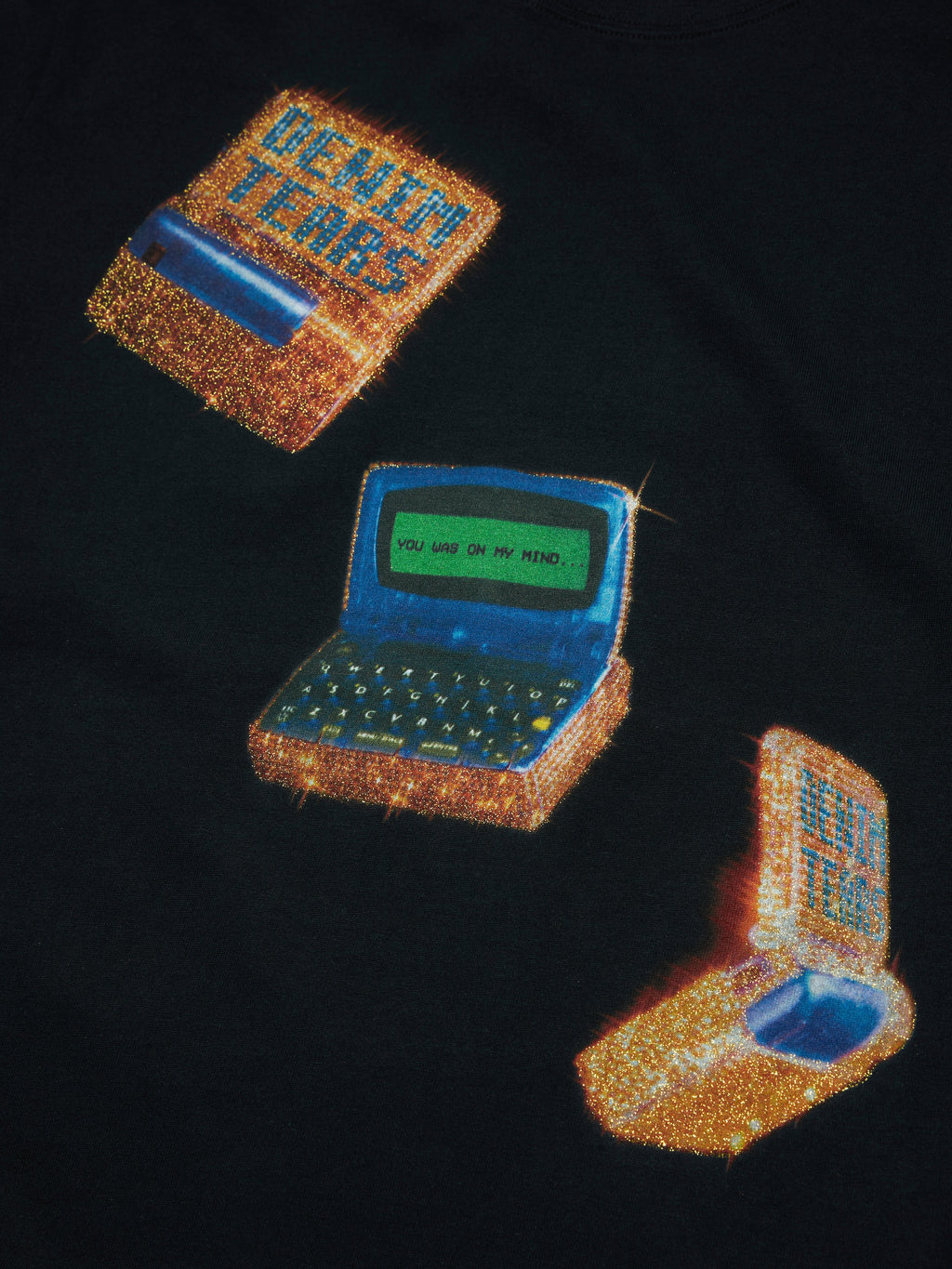 Two-Way Pager Tee Black