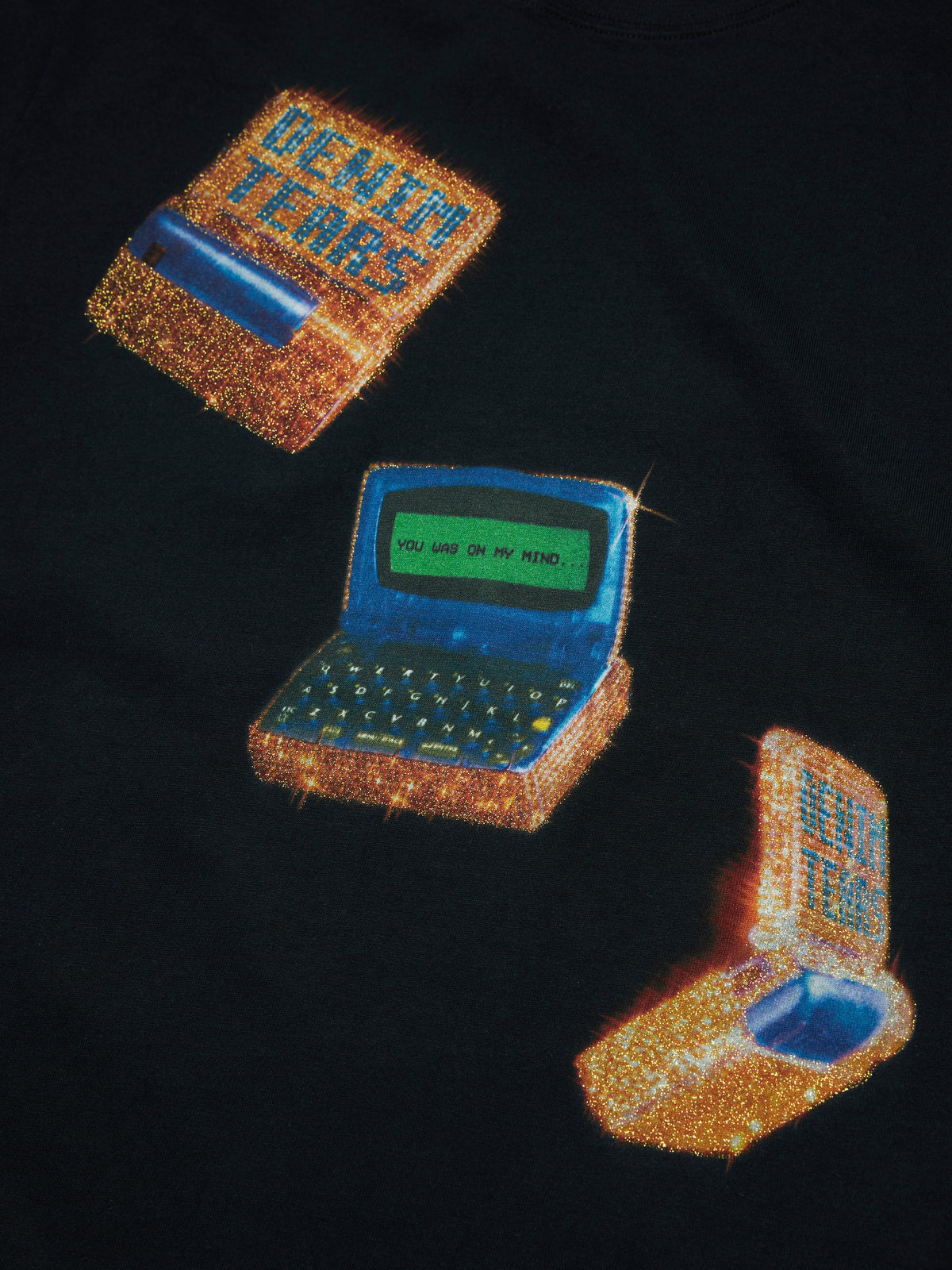 Two-Way Pager Tee Black