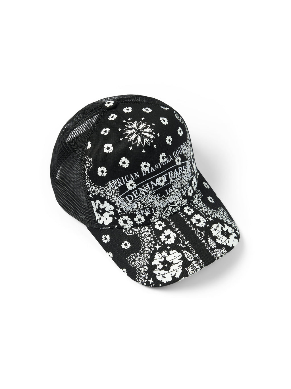 Cotton Wreath Paisley ADG Stamp Cap Black