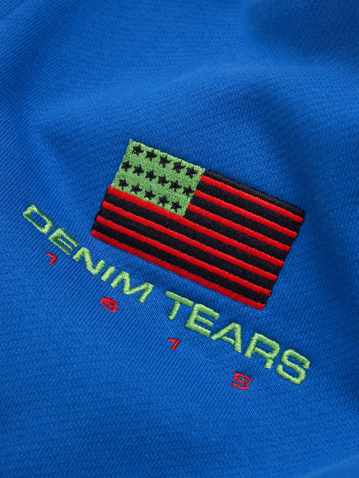 Pan African Zip Hoodie Blue