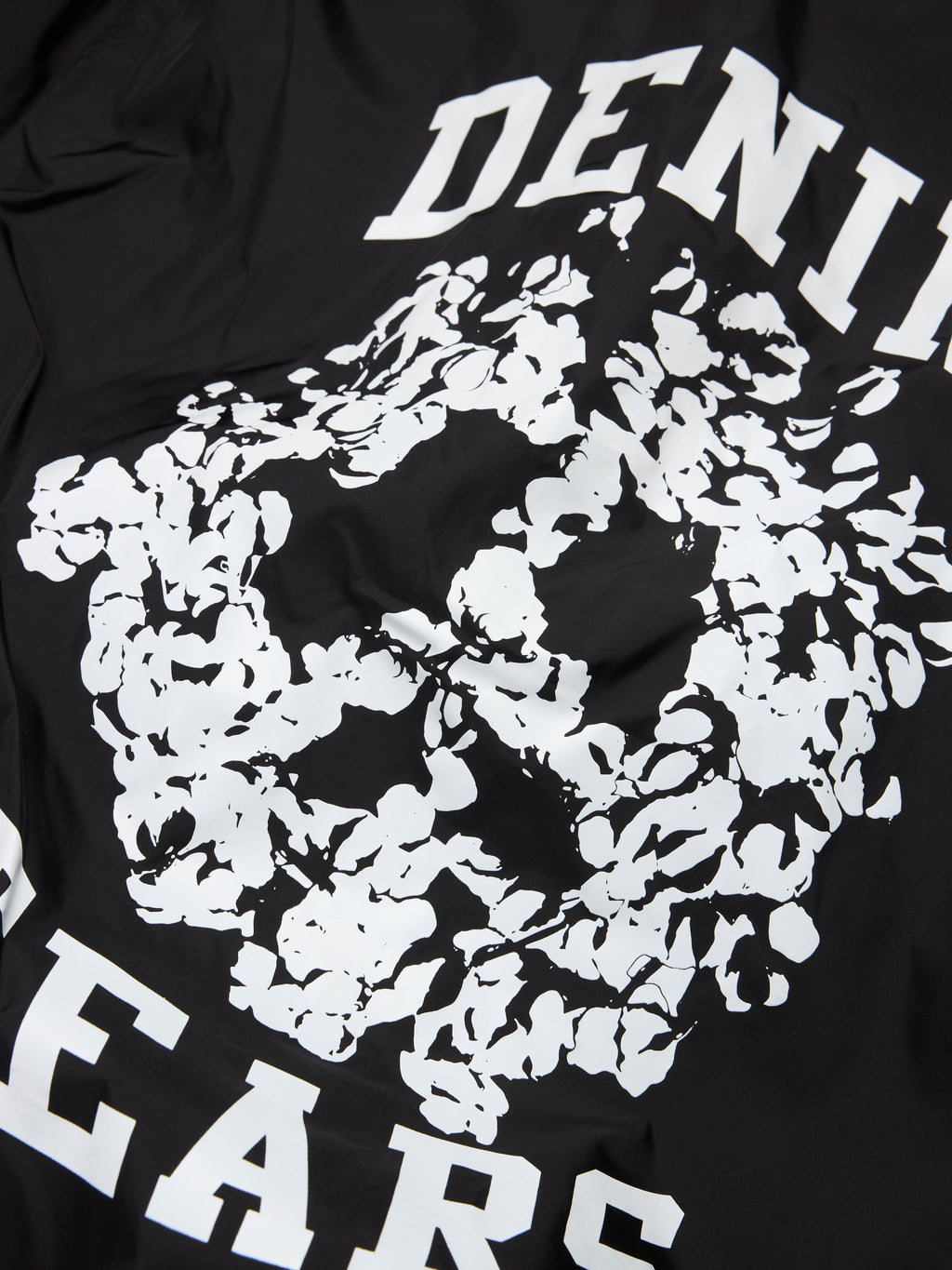 Peace Wreath Coaches Jacket Black