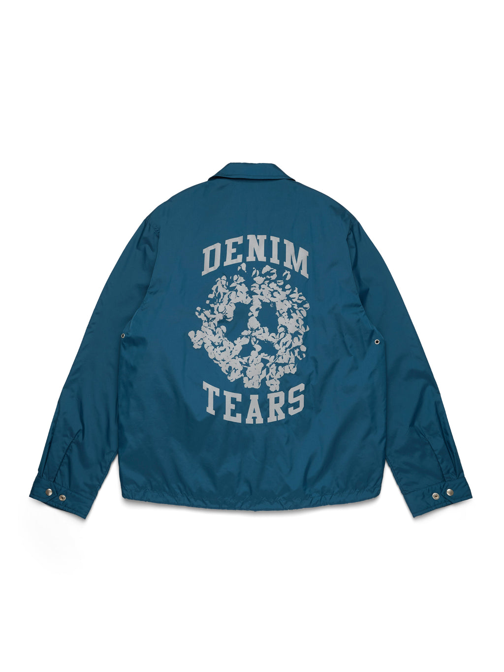Peace Wreath Coaches Jacket Blue