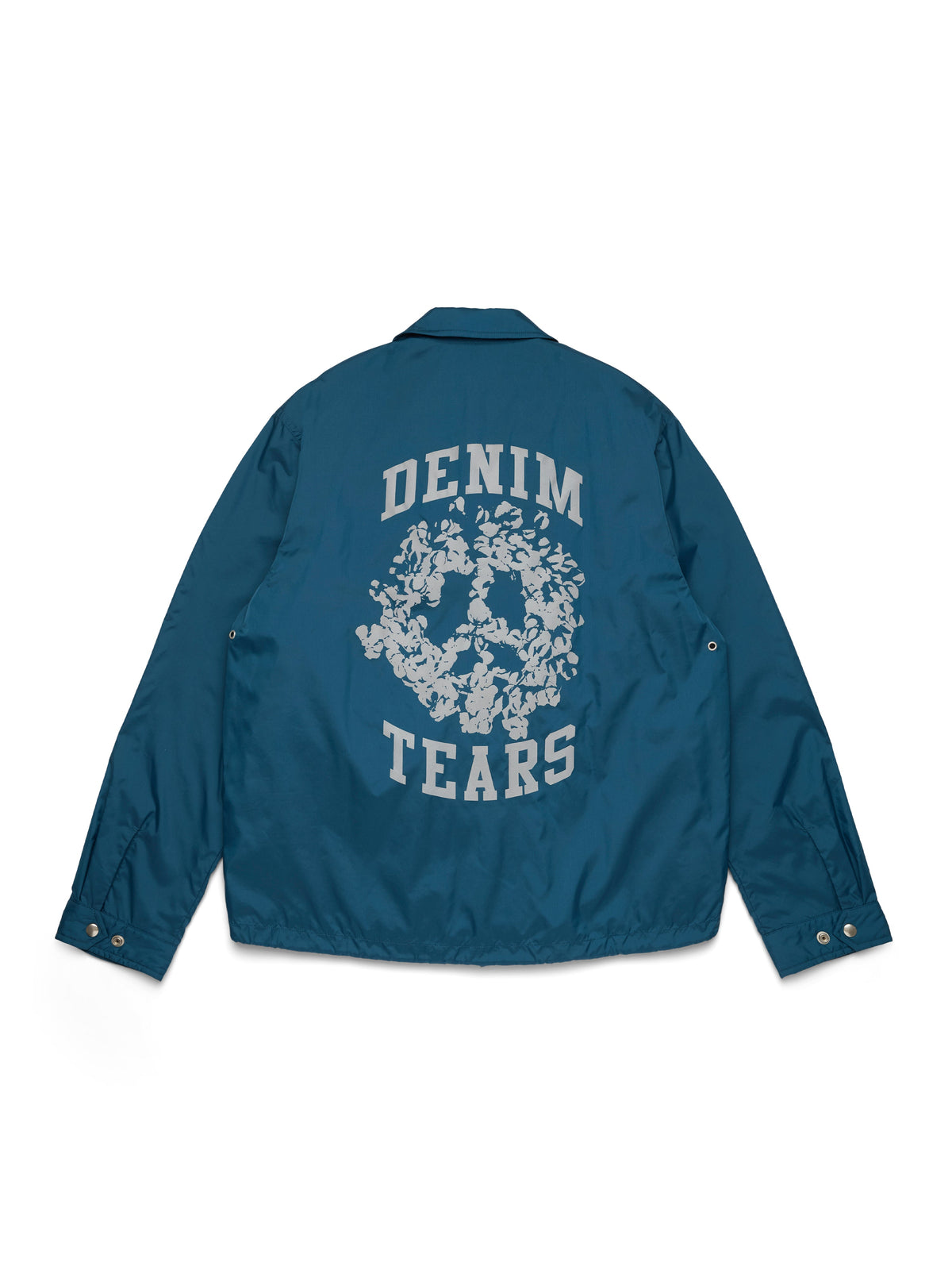 Peace Wreath Coaches Jacket Blue