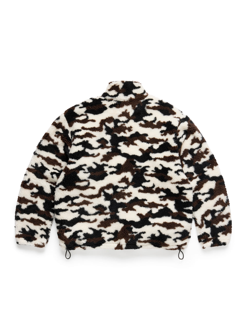 Polar Fleece Half Zip Jacket Snow Camo