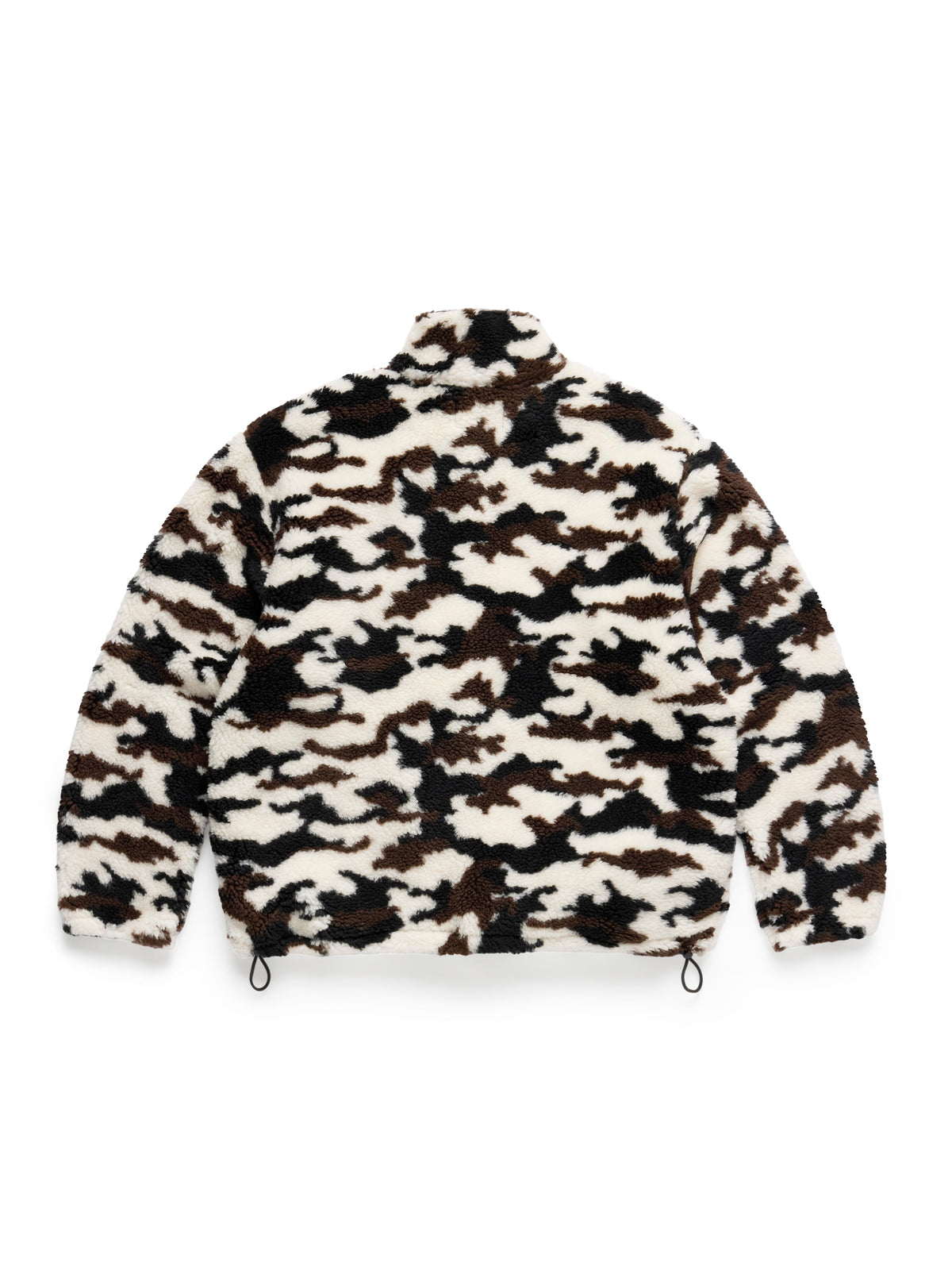 Polar Fleece Half Zip Jacket Snow Camo