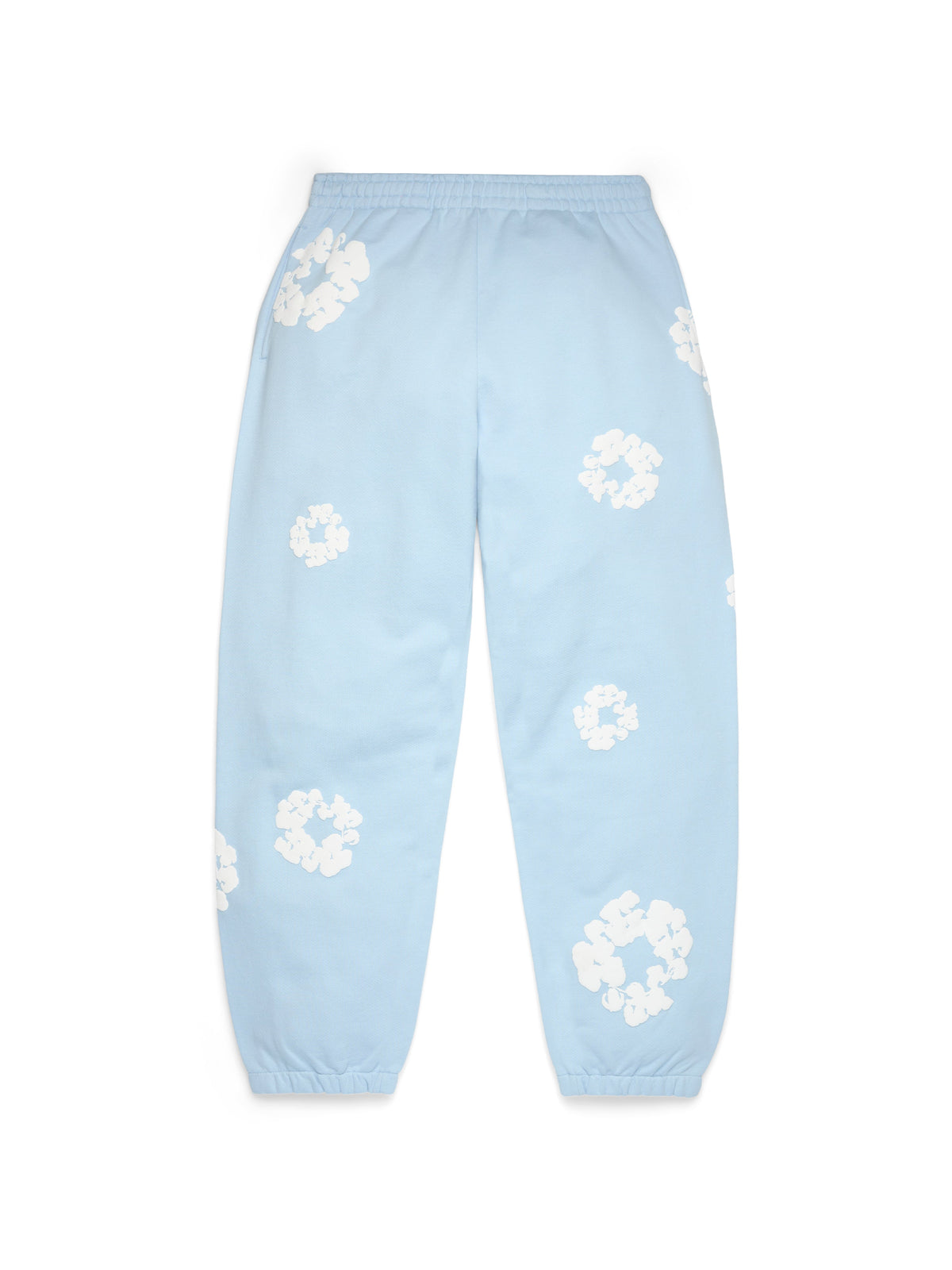 Cotton Wreath Sweatpants Powder Blue
