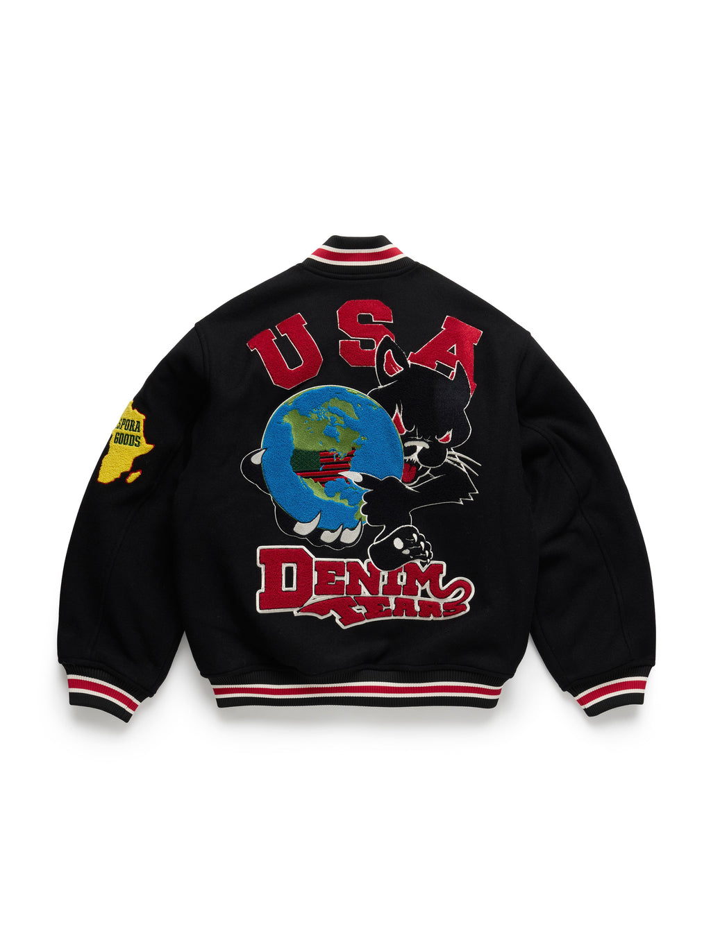 Bobby Huey Reversible Varsity Jacket Black