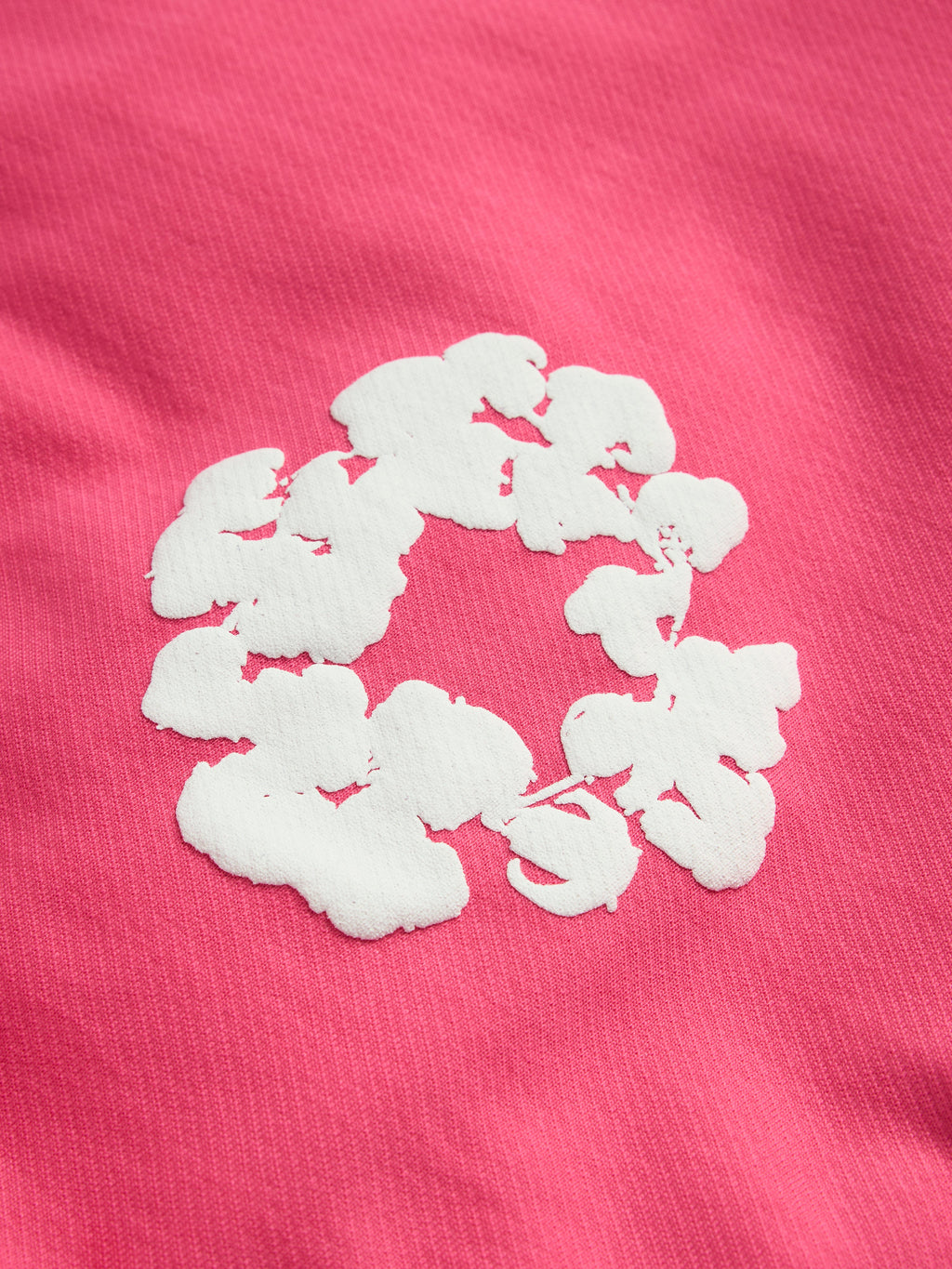 Cotton Wreath Hoodie Pink