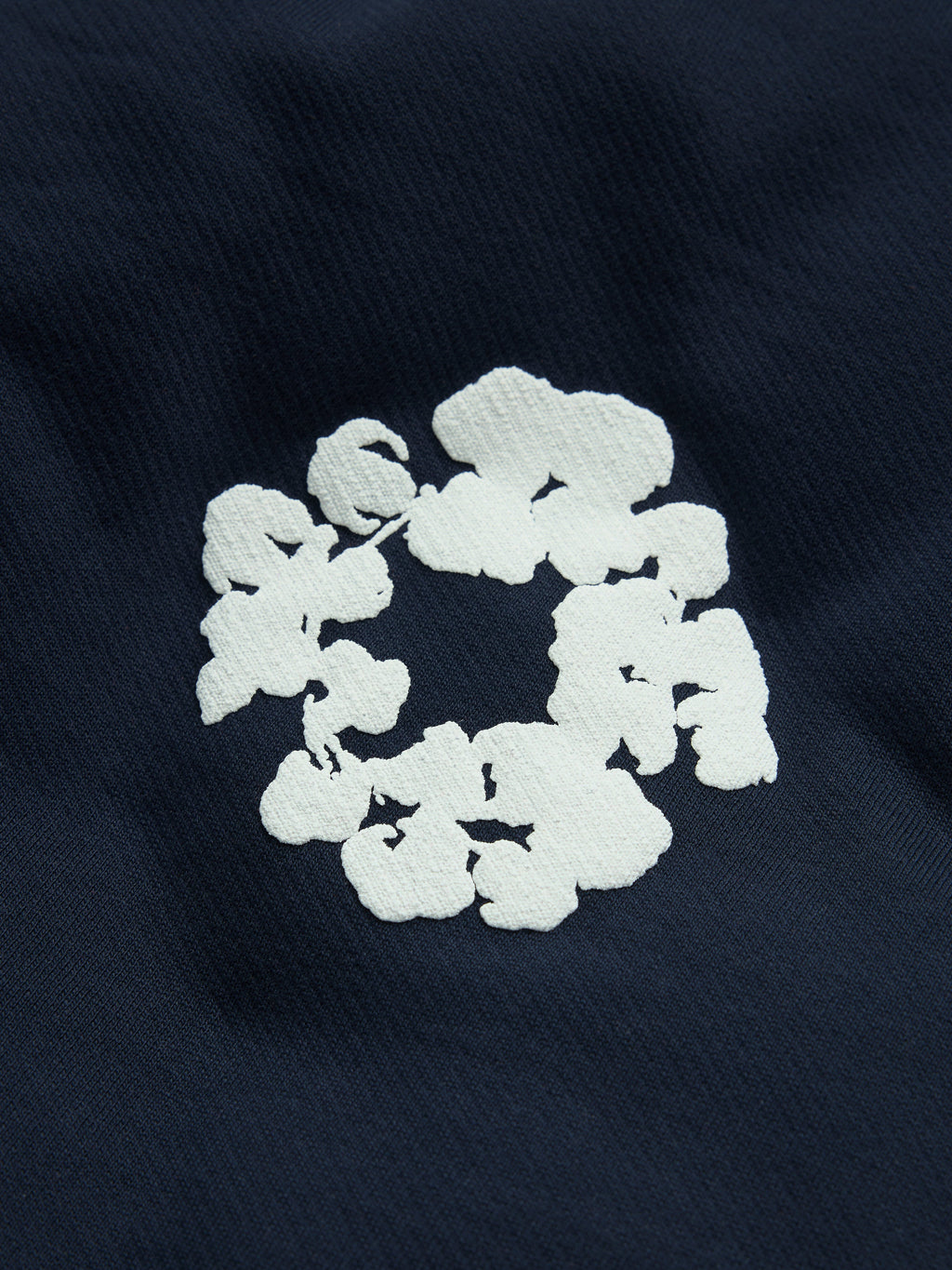 Cotton Wreath Sweatpants Navy