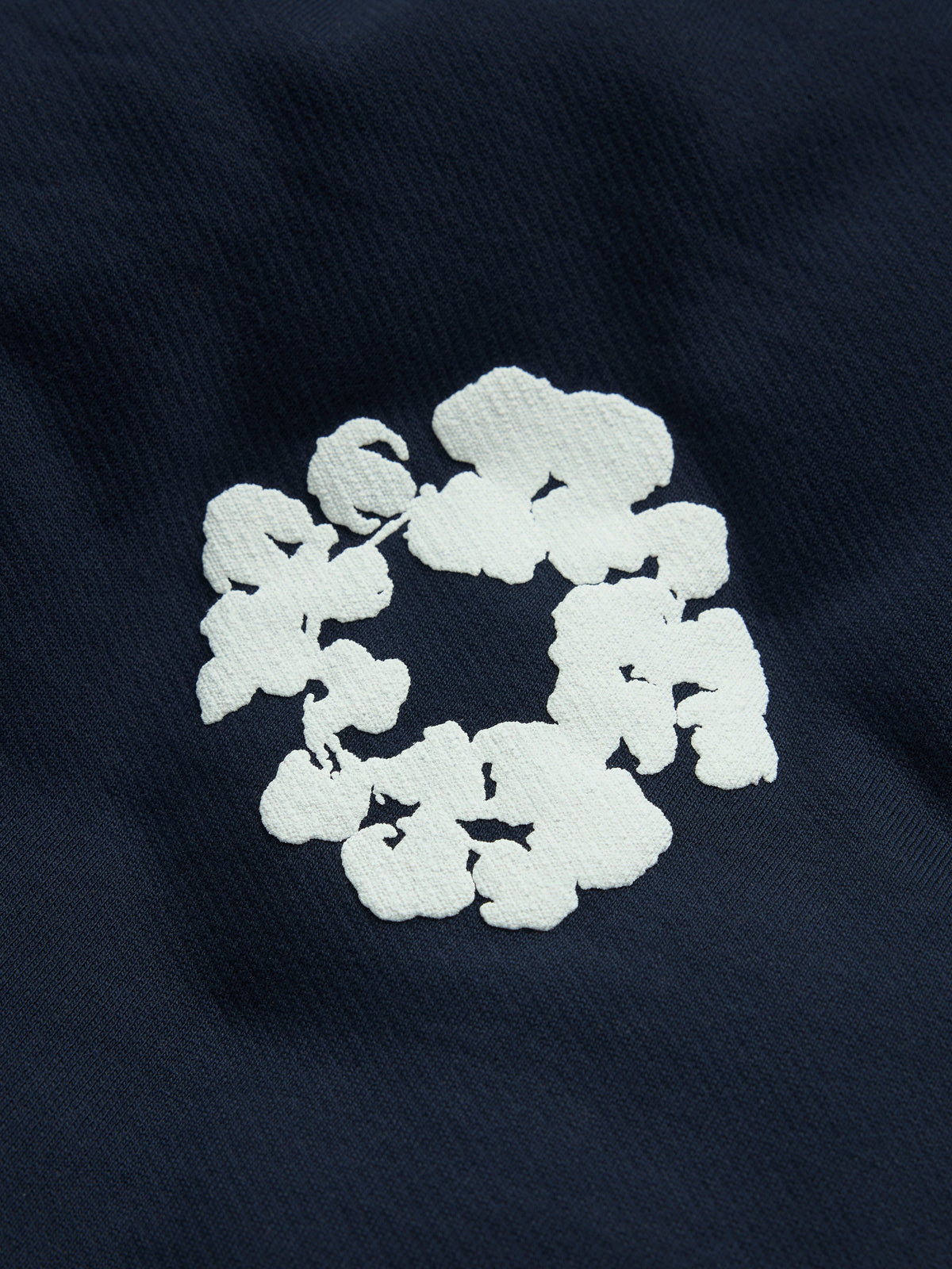 Cotton Wreath Sweatpants Navy