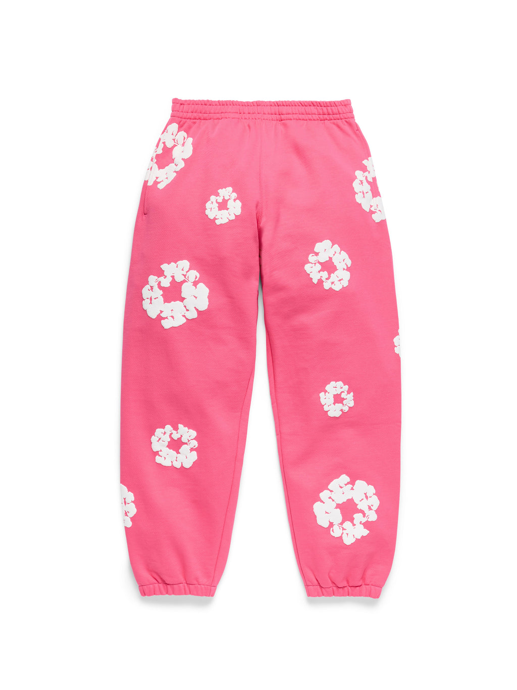 Cotton Wreath Sweatpants Pink