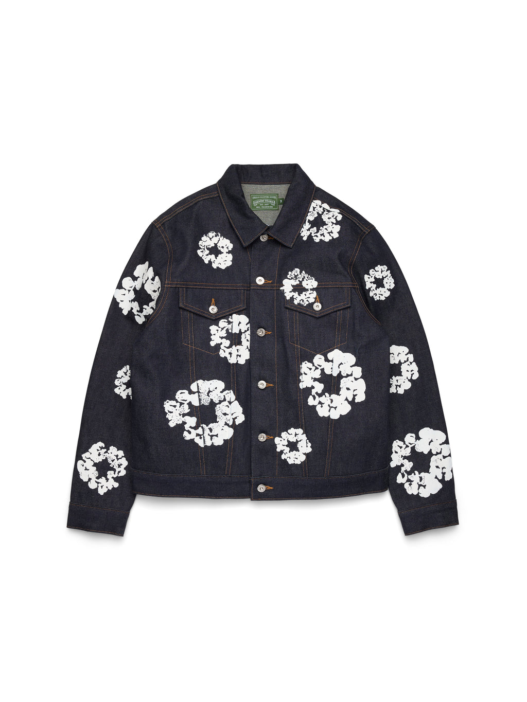 Cotton Wreath Denim Jacket Selvedge