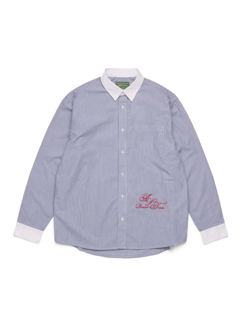 André Leon Talley Two-Tone Button-Up Shirt